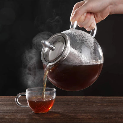 Borosilicate Glass Teapot Chai Kettle