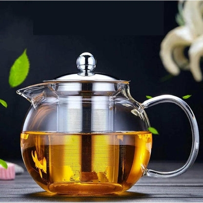 Borosilicate Glass Teapot Chai Kettle