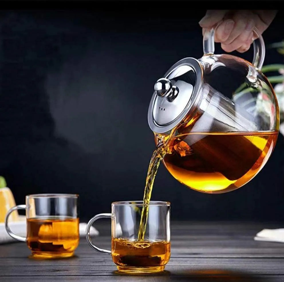 Borosilicate Glass Teapot Chai Kettle