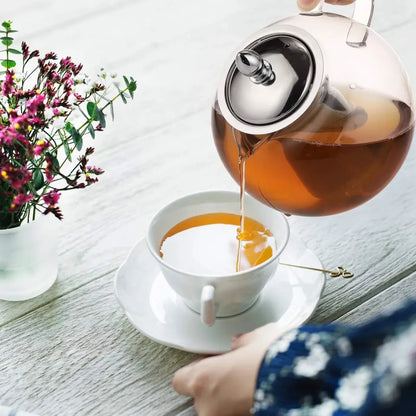 Borosilicate Glass Teapot Chai Kettle